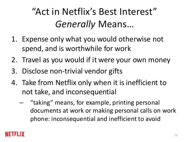 act in netflix best interest