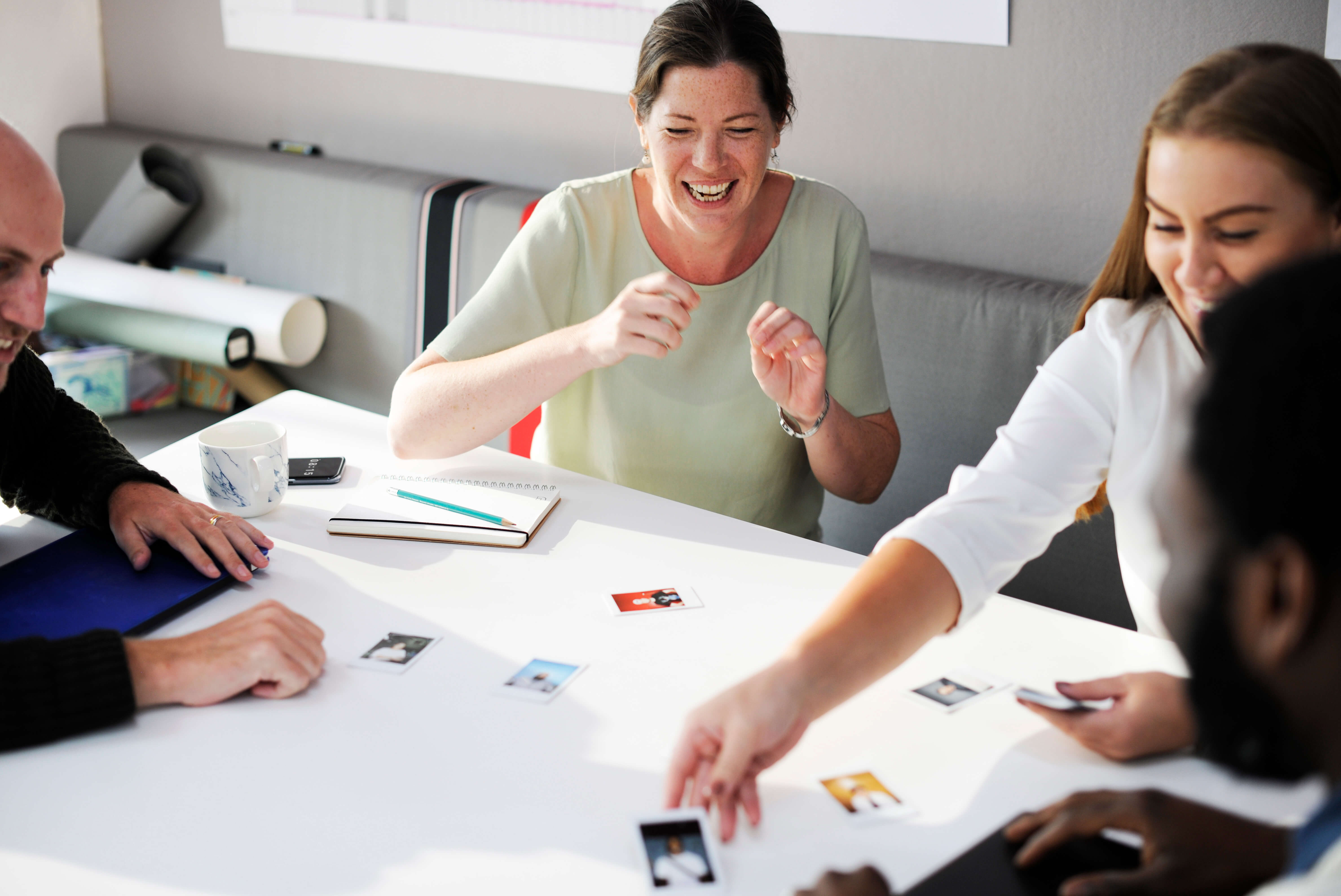 Meeting with cards